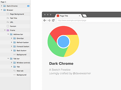 Dark Chrome browser