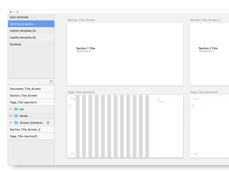 Wireframe Templates