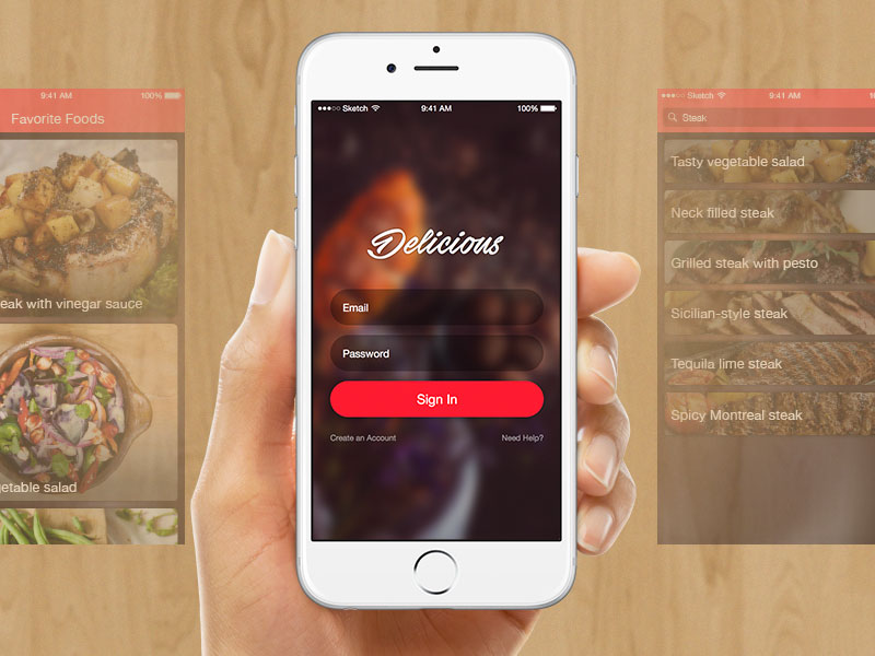 Delicious UI Kit