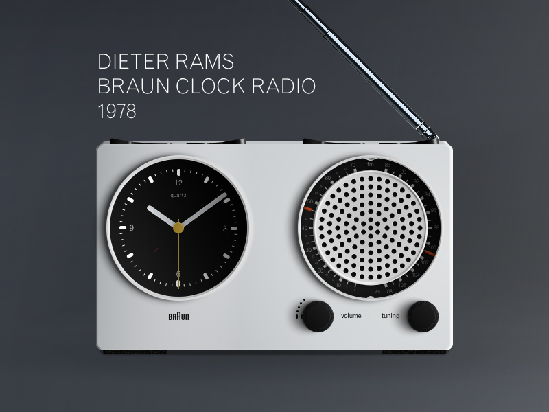 Dieter Rams Braun Clock 1978