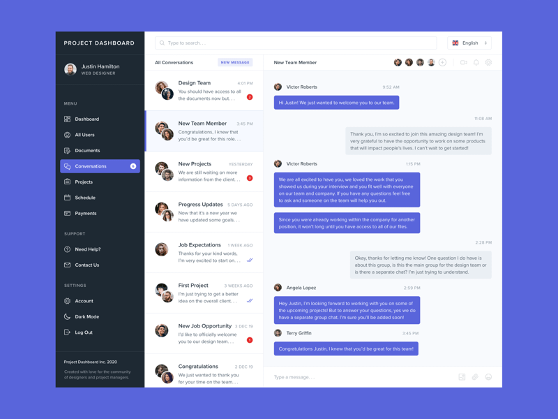 Direct Messages And Web Chat App Template Sketch Freebie Download Free Resource For Sketch Sketch App Sources