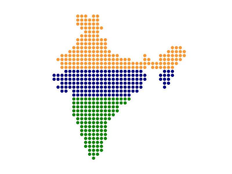 Illustration Vector Graphic of India Outline Map with White Background  Stock Vector - Illustration of country, infographic: 193292358