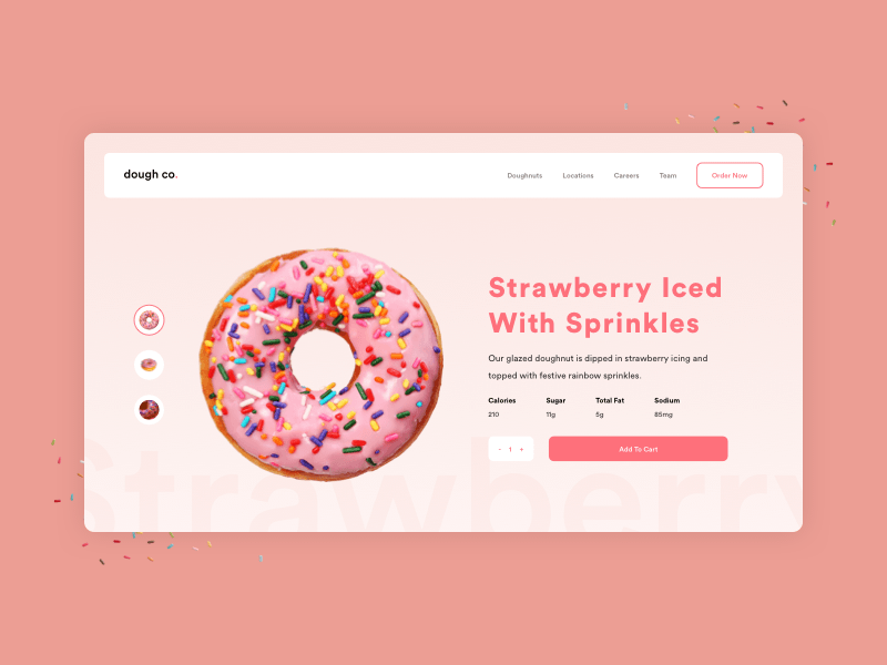 Donut Landing Page