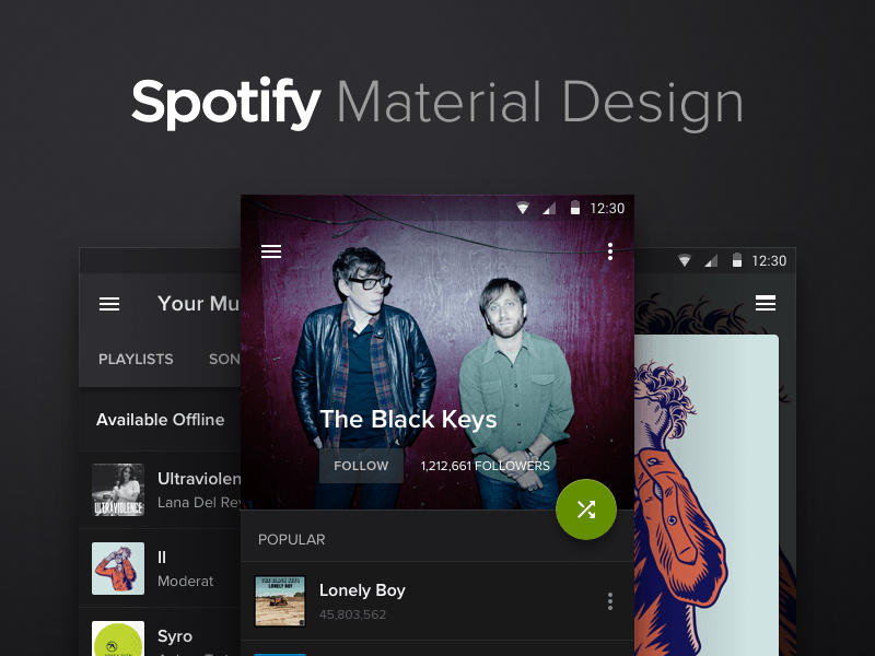 Spotify Material Design [Concept]