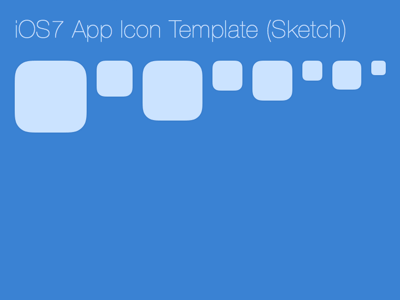 iOS7 App Icon Template