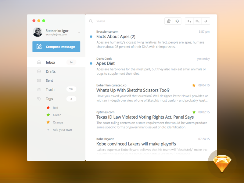 Email Client Concept