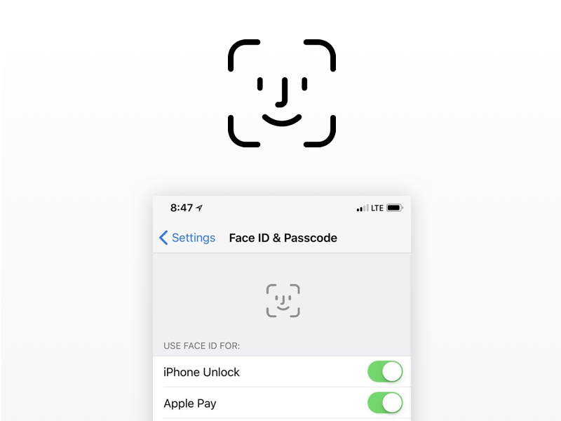 iPhone X Face ID Logo