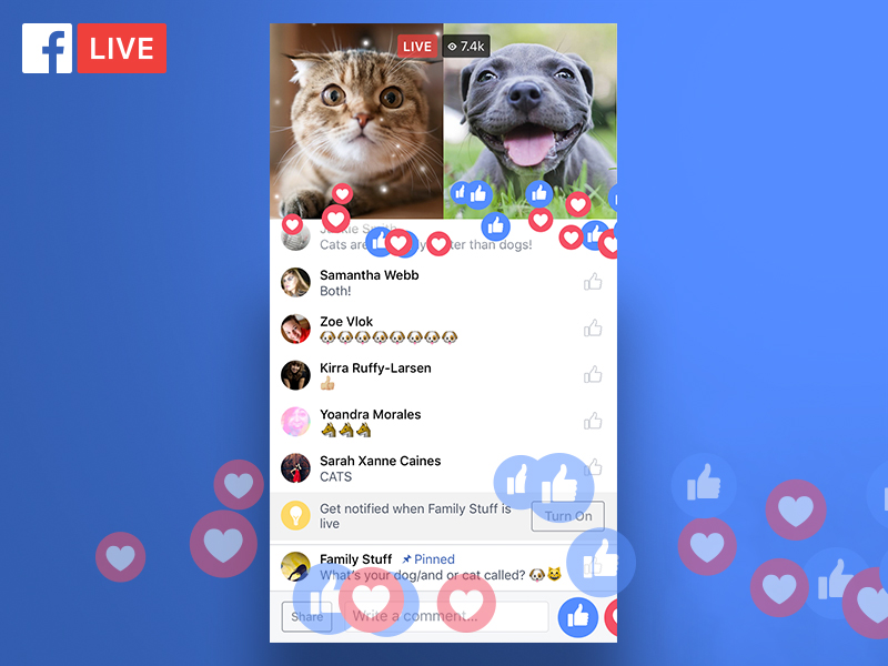 Facebook Live iOS View