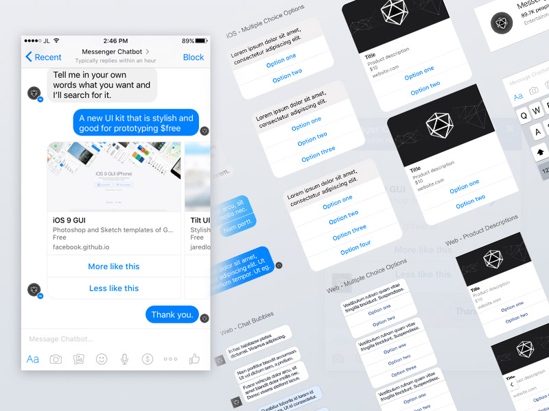 Facebook Messenger Ui Kit For Chatbots Sketch Freebie Download Free Resource For Sketch Sketch App Sources Facebook Messenger Ui Kit For Chatbots Sketch Freebie Download Free Resource For Sketch Sketch App Sources