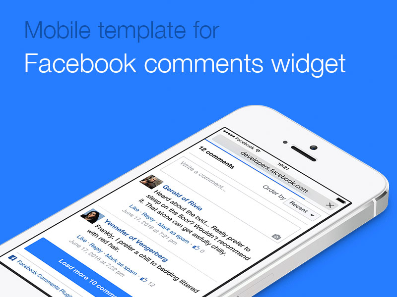 Facebook Comments Mobile Widget