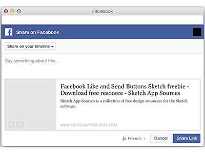 Facebook Share Popup