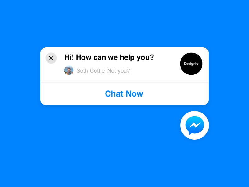 Facebook Customer Chat Widget