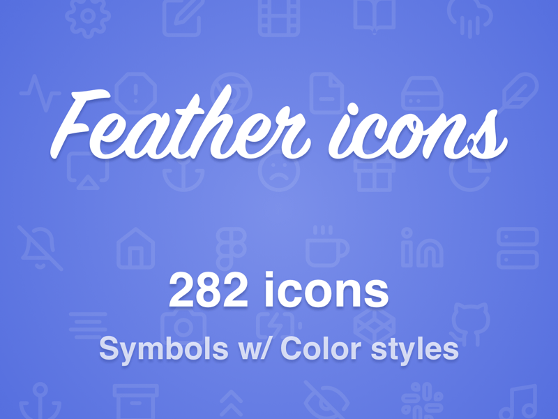 Feather Icons Symbols