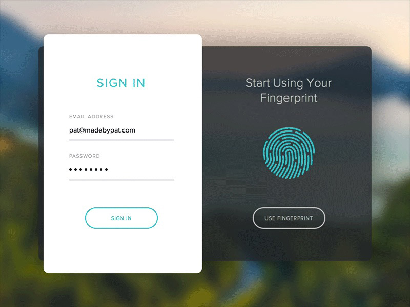 Fingerprint Sign In and Principal Animation