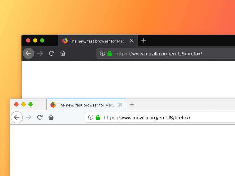 Firefox Quantum Browser Mockup