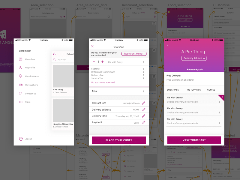 Food Delivery App Concept