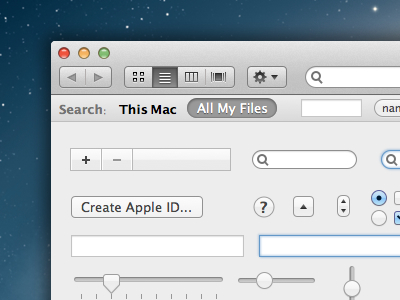 Free Mountain Lion UI Kit