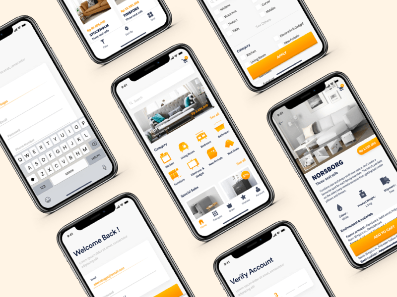 Furniture ECommerce App Concept Sketch freebie  Download free resource  for Sketch  Sketch App Sources