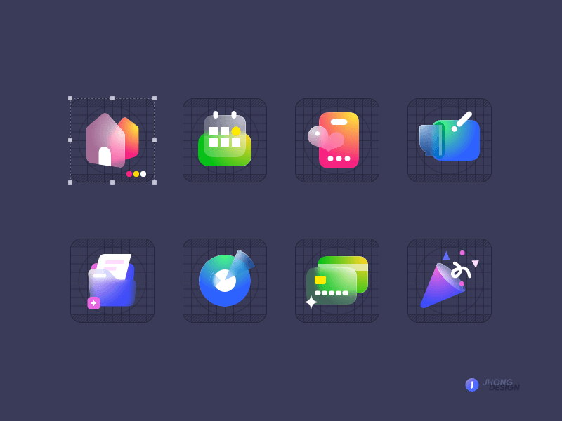 Glass Icons