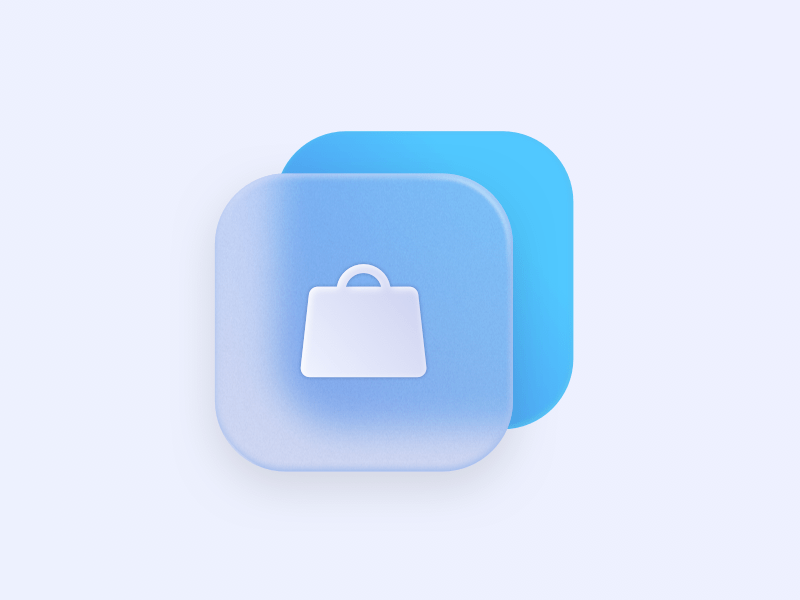 App icons design idea #39: Glassmorphism App Icon Tutorial