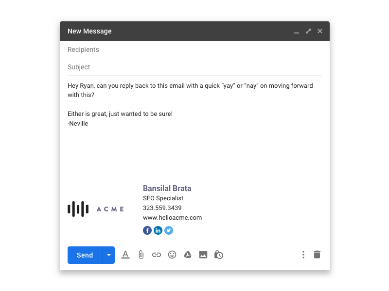 Gmail Email Signature Mockup Sketch Freebie Download Free Resource For Sketch Sketch App Sources