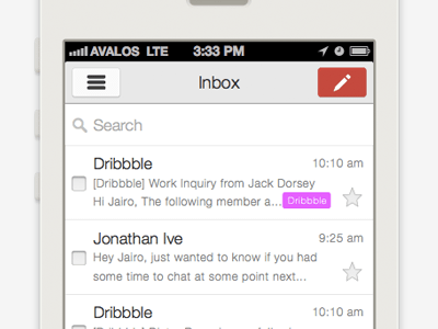 Gmail UI