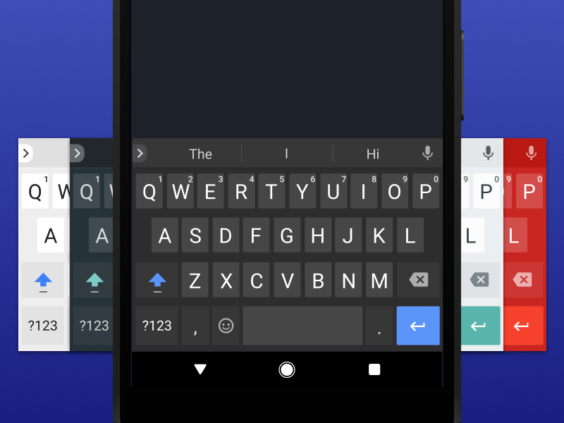 Chat UI idea #208: Google Gboard for Android