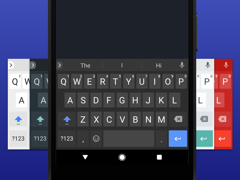 Android Material Keyboard Light PSD by Musavvir Ahmed on Dribbble