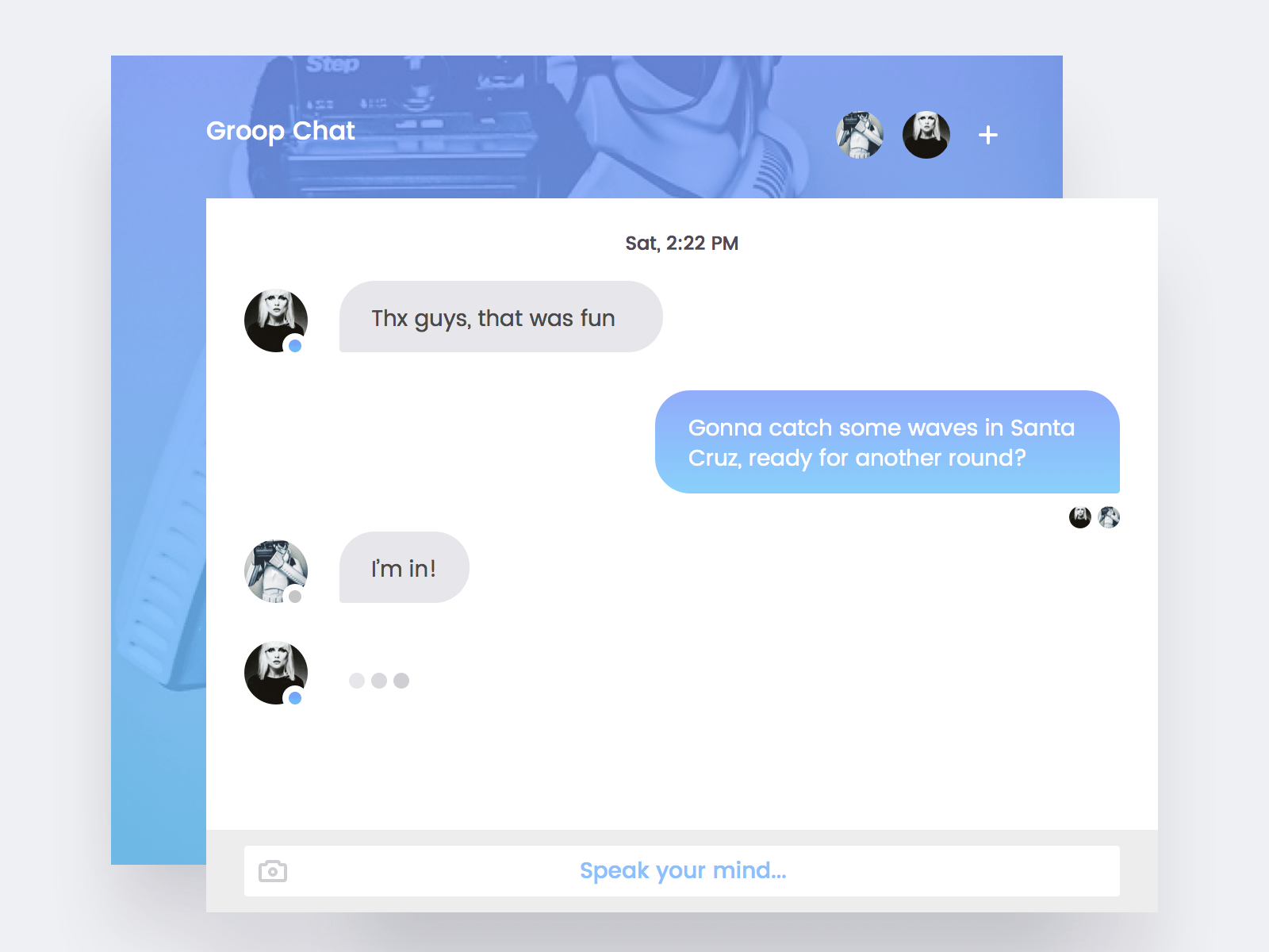 Group Chat View Sketch Freebie Download Free Resource For Sketch Sketch App Sources