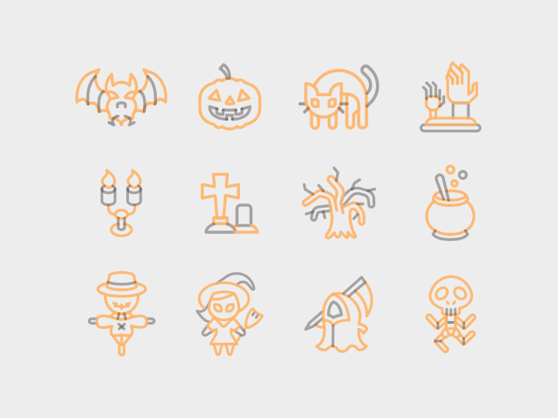 12 Halloween Icons