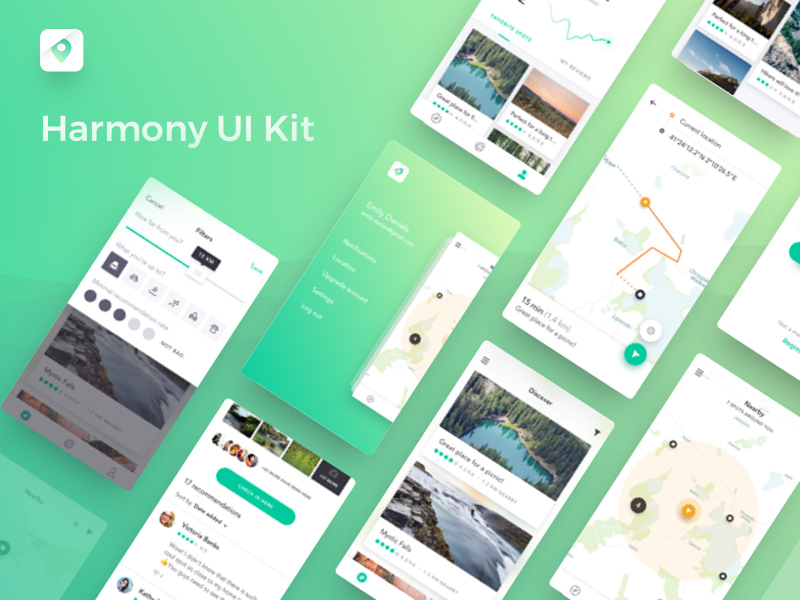 UI Kits design idea #260: Harmony UI Kit
