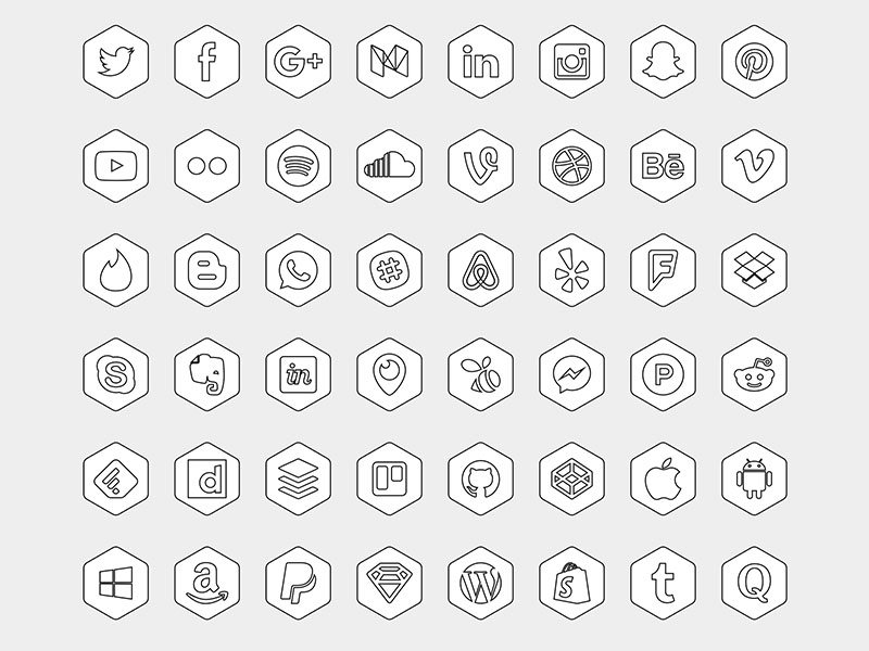 Download Hexagonal Icon Set Sketch Freebie Download Free Resource For Sketch Sketch App Sources