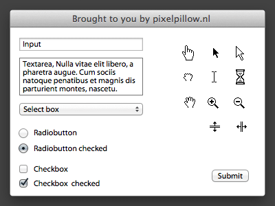 HTML Form Elements OS X