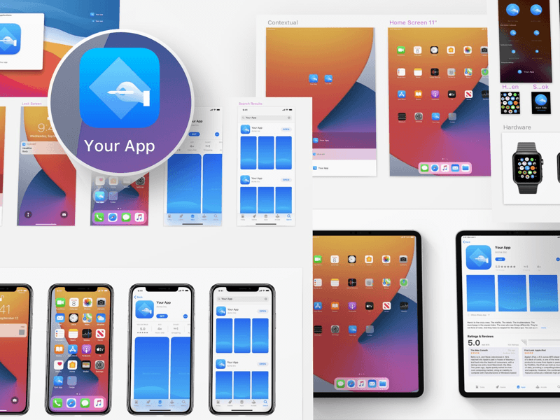 Ios 14 App Icon Template Sketch Freebie Download Free Resource For Sketch Sketch App Sources