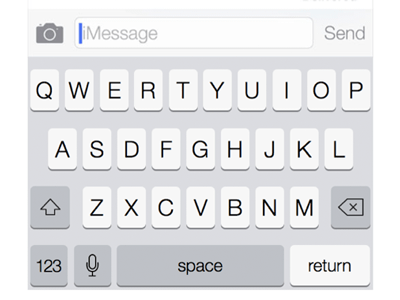 iOS 7 Keyboard