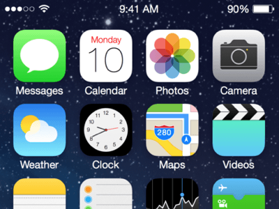 iOS7 home screen UI Kit