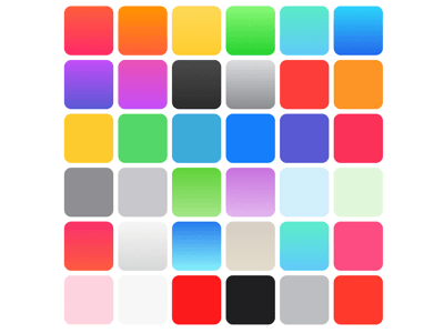 iOS 7 colors