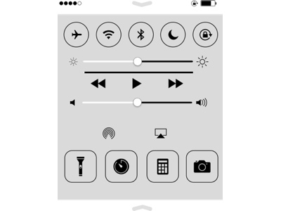 iOS7 Control Center