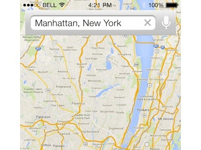 iOS Map Search