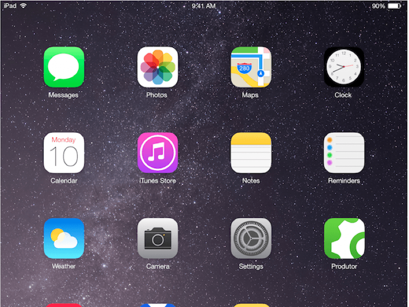 iPad Home Screen