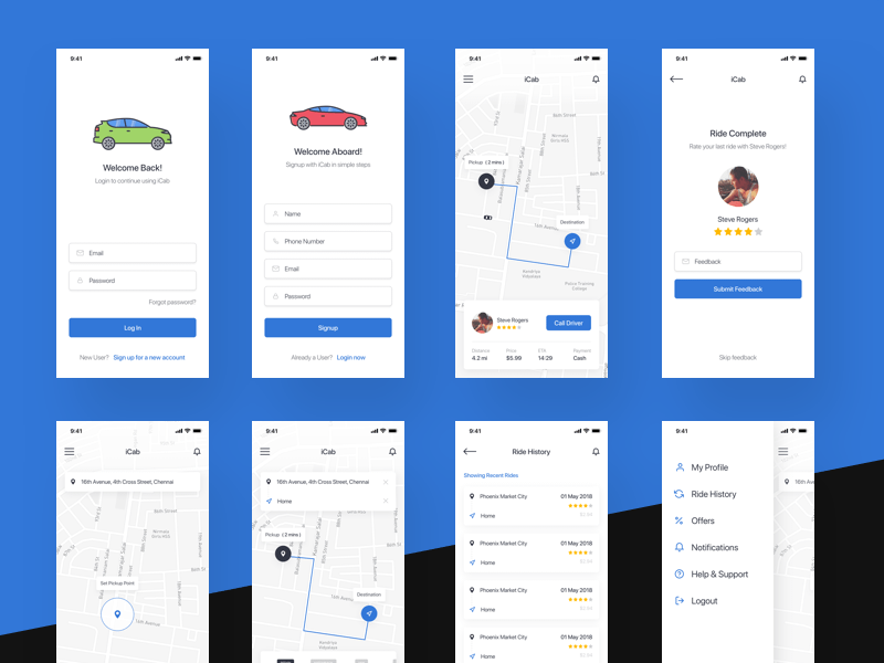 iCab - Cab Booking App