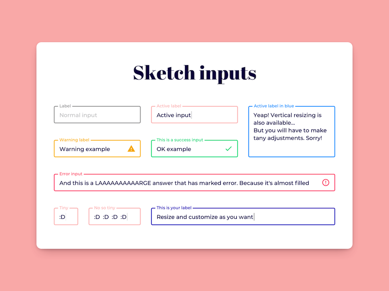 Sample Input Boxes