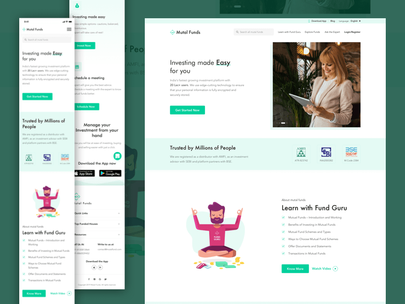 Investment Website Template Sketch Freebie Download Free Resource For Sketch Sketch App Sources