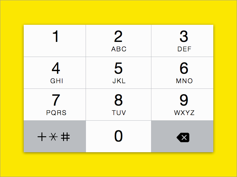 Number Pad  Search Results  Sketch Repo