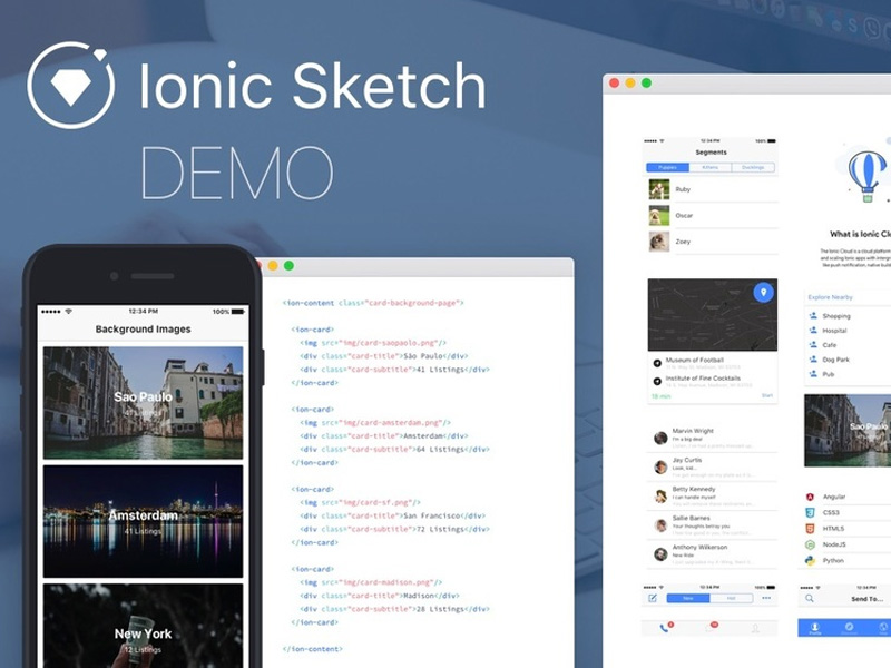 Ionic Sketch UI Template