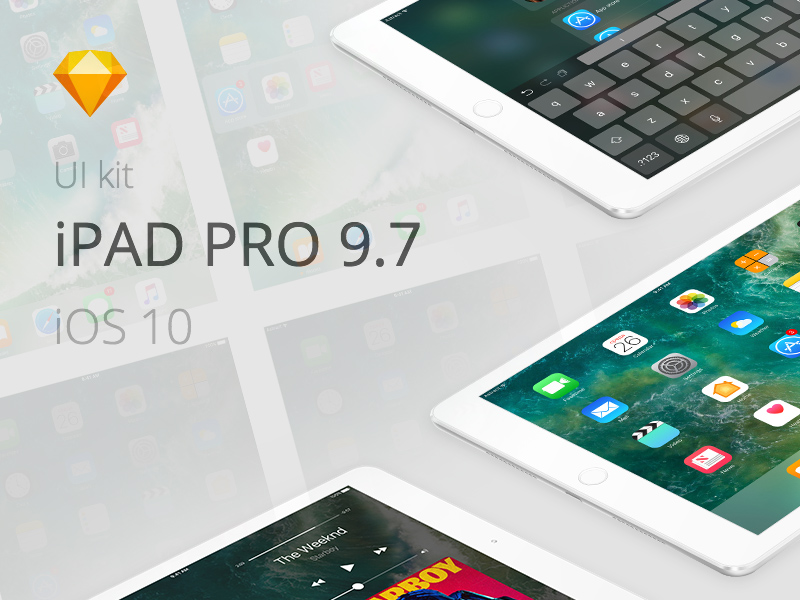 Ios 10 Ipad Pro Gui Sketch Freebie Download Free Resource