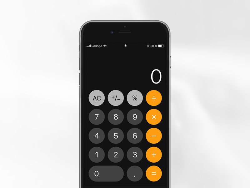 iOS 11 Calculator