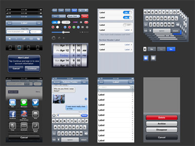 Apple iPhone An iOS 6 UIKit template Sketch freebie Download