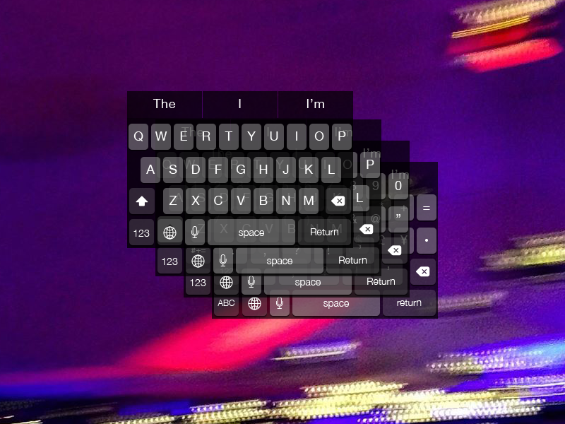 iOS 8 Dark Keyboard