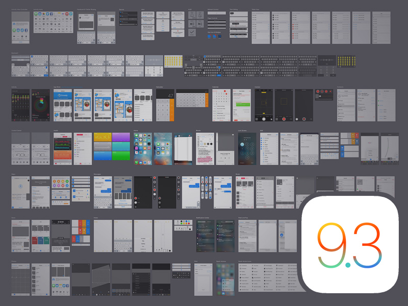 iOS 93 iPhone GUI Kit Sketch freebie  Download free resource for Sketch   Sketch App Sources